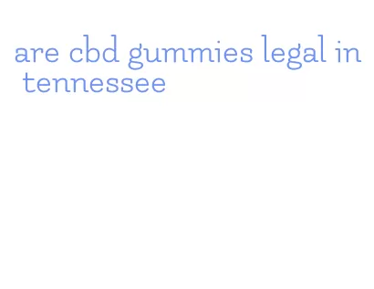 are cbd gummies legal in tennessee