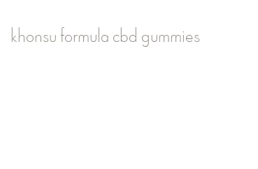 khonsu formula cbd gummies