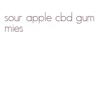 sour apple cbd gummies