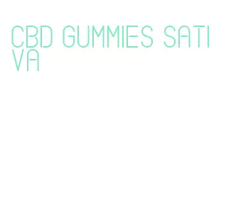 cbd gummies sativa