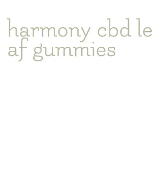 harmony cbd leaf gummies