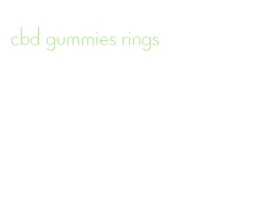 cbd gummies rings