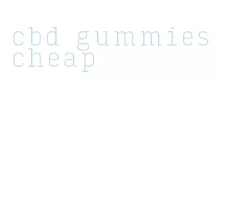 cbd gummies cheap