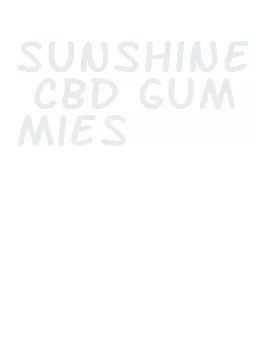 sunshine cbd gummies