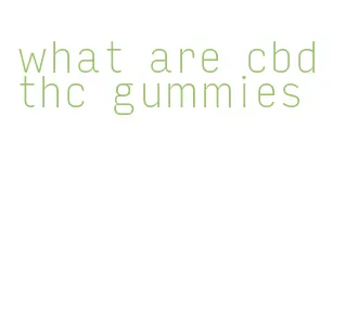 what are cbd thc gummies