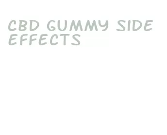 cbd gummy side effects