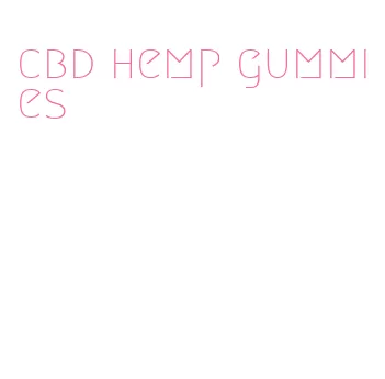 cbd hemp gummies