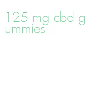 125 mg cbd gummies