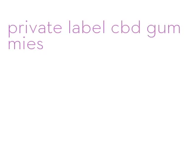 private label cbd gummies