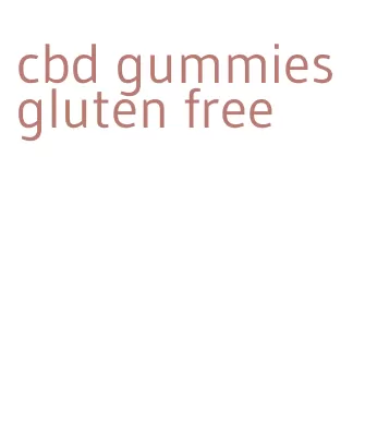 cbd gummies gluten free