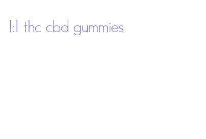 1:1 thc cbd gummies