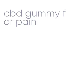 cbd gummy for pain