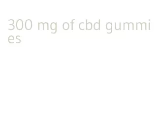 300 mg of cbd gummies