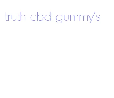 truth cbd gummy's