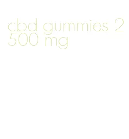 cbd gummies 2500 mg