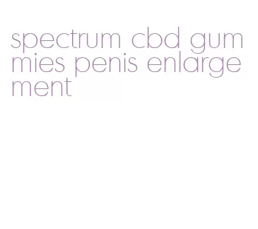 spectrum cbd gummies penis enlargement