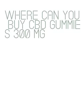 where can you buy cbd gummies 300 mg