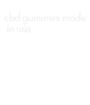 cbd gummies made in usa