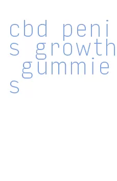 cbd penis growth gummies