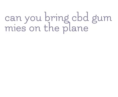 can you bring cbd gummies on the plane