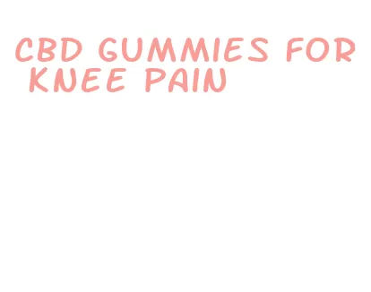 cbd gummies for knee pain