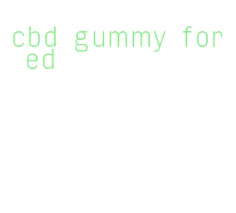 cbd gummy for ed