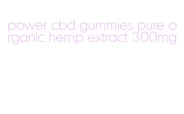 power cbd gummies pure organic hemp extract 300mg