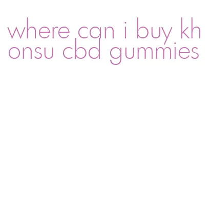 where can i buy khonsu cbd gummies