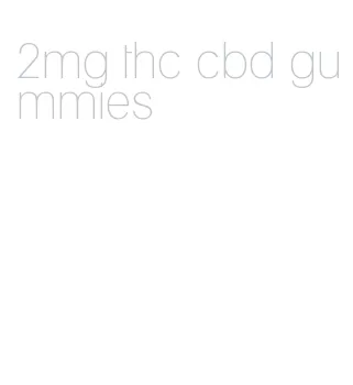 2mg thc cbd gummies