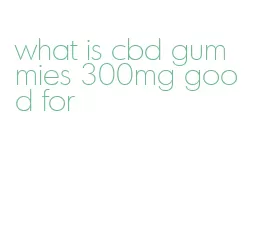 what is cbd gummies 300mg good for