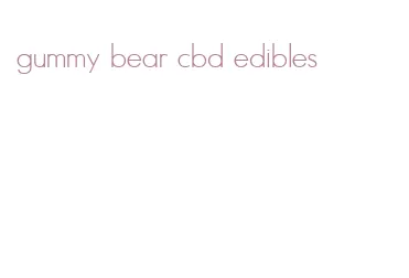 gummy bear cbd edibles