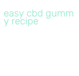 easy cbd gummy recipe