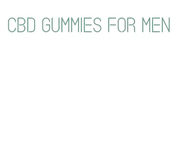 cbd gummies for men