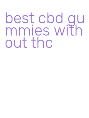 best cbd gummies without thc