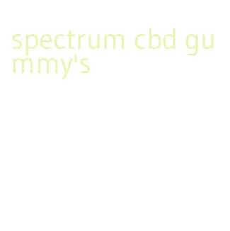 spectrum cbd gummy's