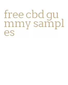 free cbd gummy samples