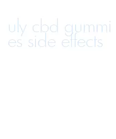 uly cbd gummies side effects