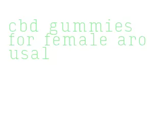 cbd gummies for female arousal