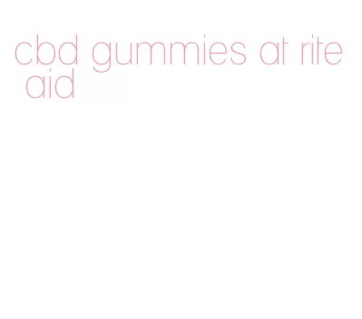 cbd gummies at rite aid