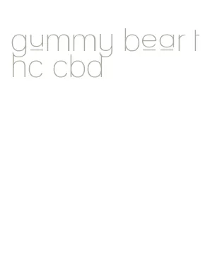 gummy bear thc cbd