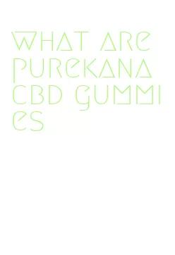 what are purekana cbd gummies