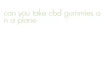 can you take cbd gummies on a plane