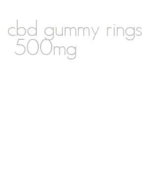 cbd gummy rings 500mg