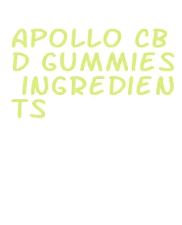 apollo cbd gummies ingredients