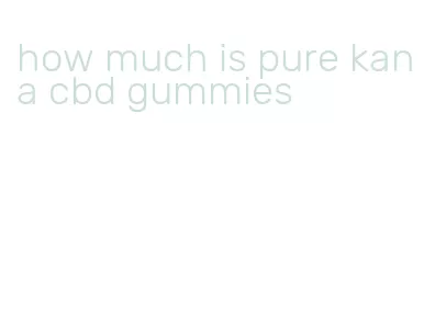 how much is pure kana cbd gummies