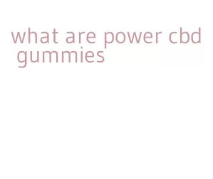 what are power cbd gummies