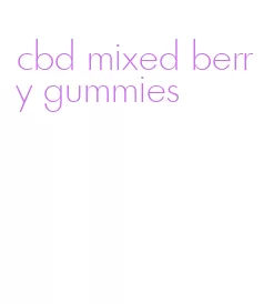 cbd mixed berry gummies