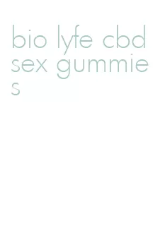 bio lyfe cbd sex gummies