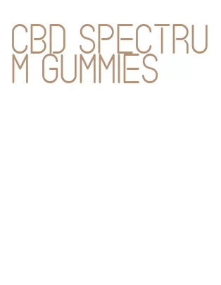 cbd spectrum gummies