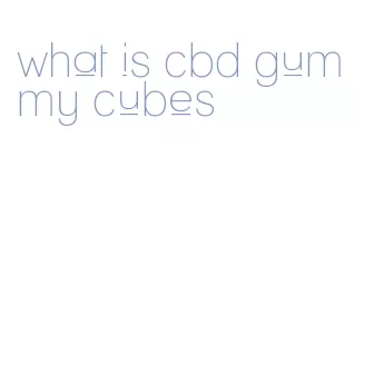 what is cbd gummy cubes